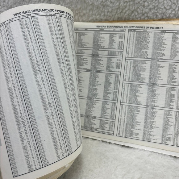 Thomas Guide 1990 San Bernardino Riverside Counties street directory book Cali - Picture 7 of 12